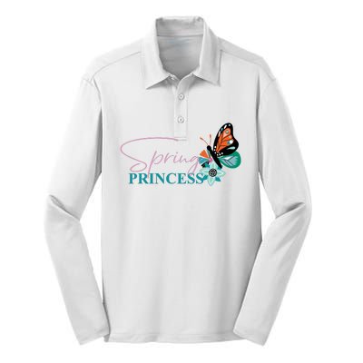 Spring And Princess Mother Daughter Silk Touch Performance Long Sleeve Polo