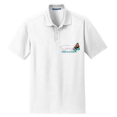 Spring And Princess Mother Daughter Dry Zone Grid Polo