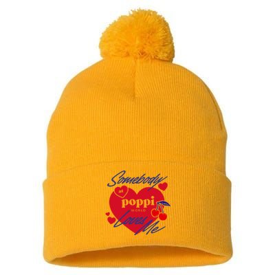 Somebody At Poppi Loves Me Pom Pom 12in Knit Beanie