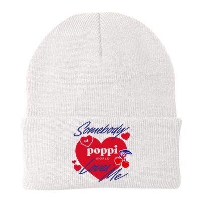 Somebody At Poppi Loves Me Knit Cap Winter Beanie