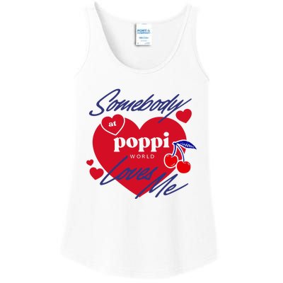 Somebody At Poppi Loves Me Ladies Essential Tank