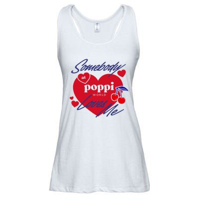 Somebody At Poppi Loves Me Ladies Essential Flowy Tank