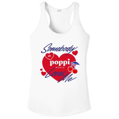 Somebody At Poppi Loves Me Ladies PosiCharge Competitor Racerback Tank