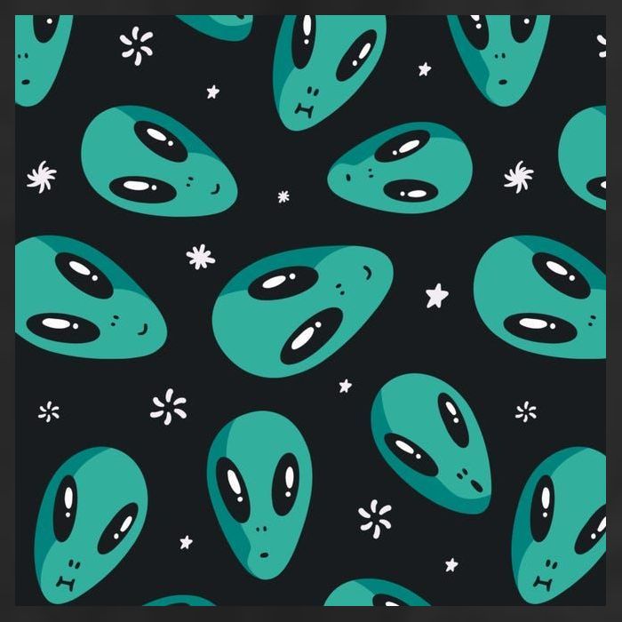 Space Alien Pattern Cool Comfort Performance Bucket Hat