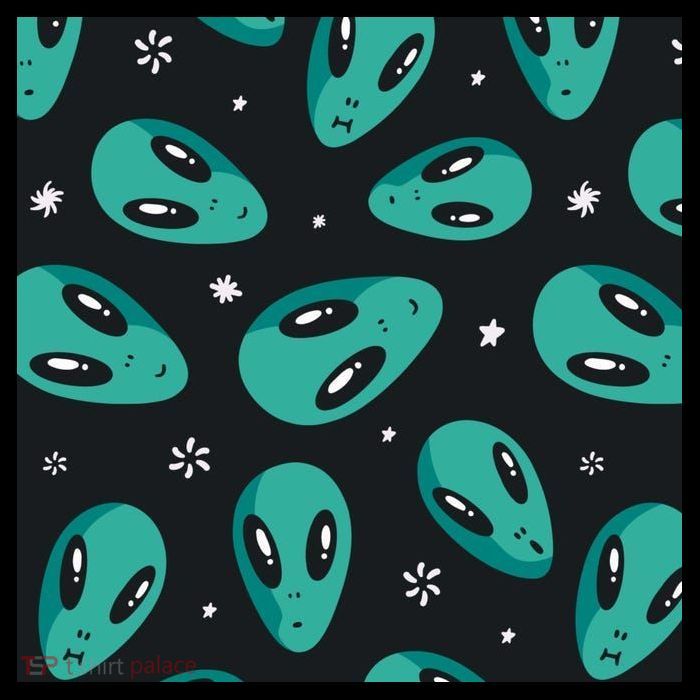 Space Alien Pattern Sweatshirt