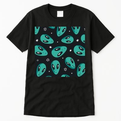 Space Alien Pattern Tall T-Shirt