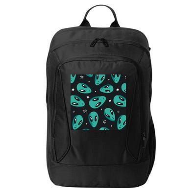 Space Alien Pattern City Backpack