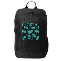 Space Alien Pattern City Backpack