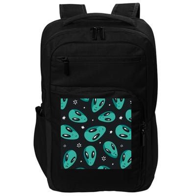 Space Alien Pattern Impact Tech Backpack