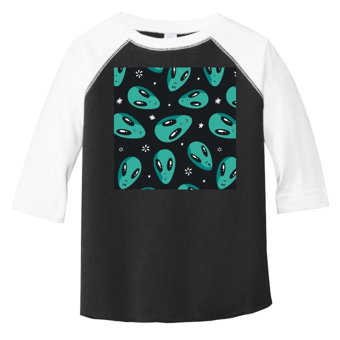 Space Alien Pattern Toddler Fine Jersey T-Shirt