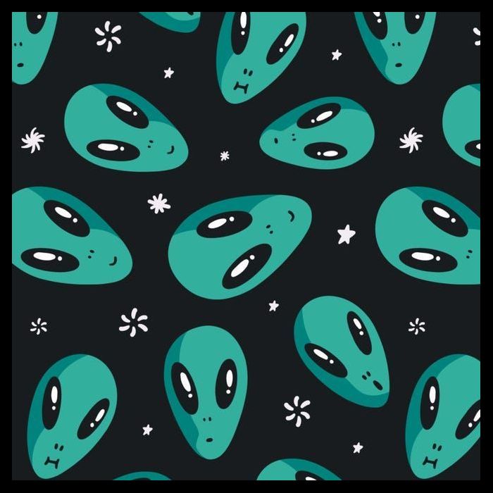 Space Alien Pattern Visor