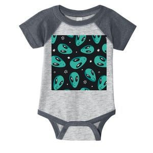 Space Alien Pattern Infant Baby Jersey Bodysuit