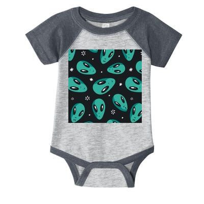 Space Alien Pattern Infant Baby Jersey Bodysuit