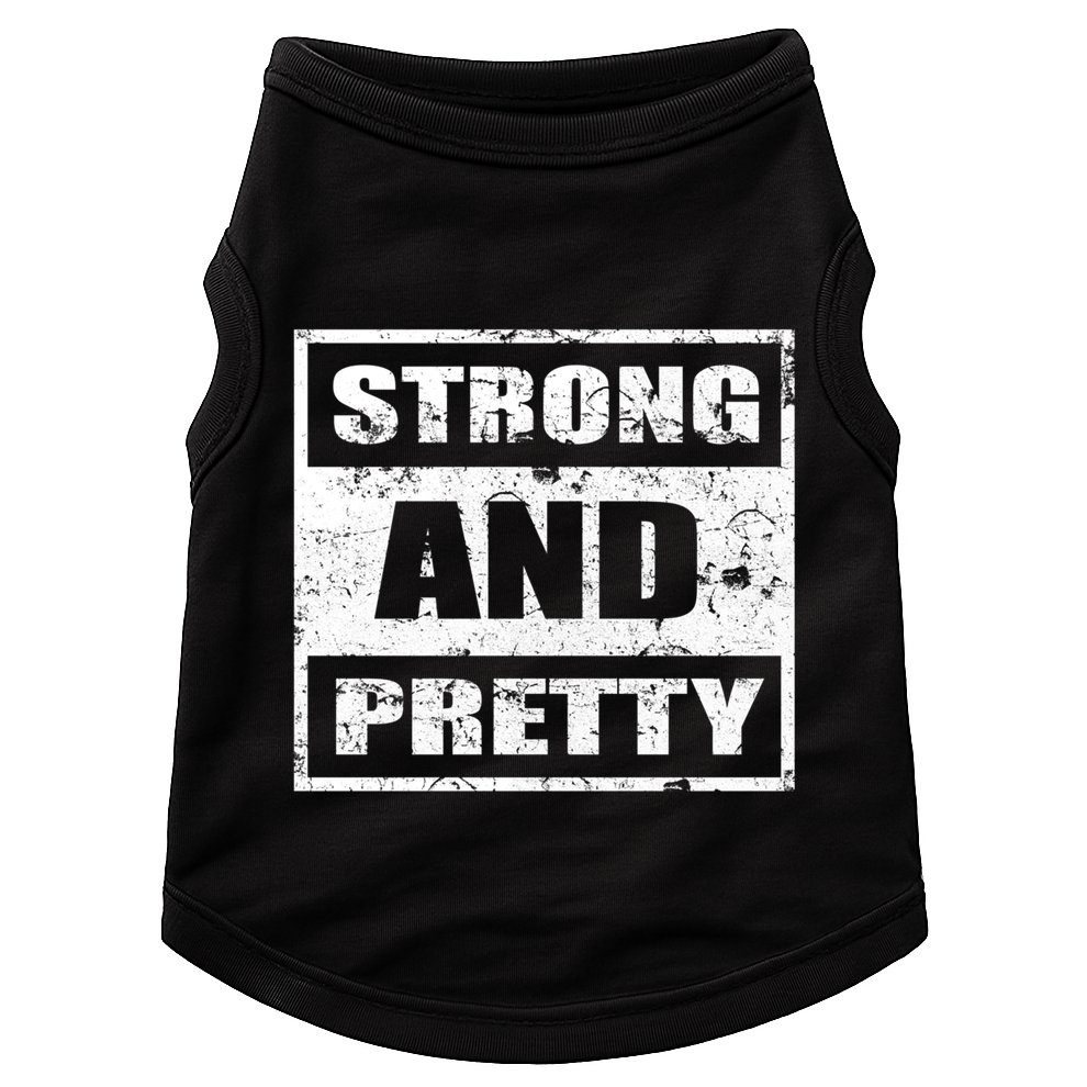 Strong And Pretty Great Gift Strong Workout Gym Gift 132 Gift Doggie Tank