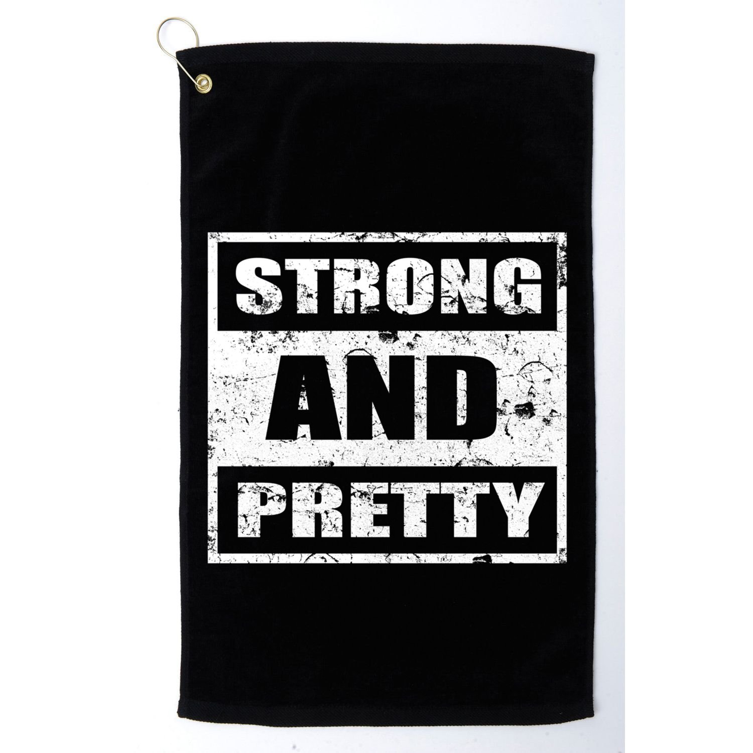Strong And Pretty Great Gift Strong Workout Gym Gift 132 Gift Golf Towel