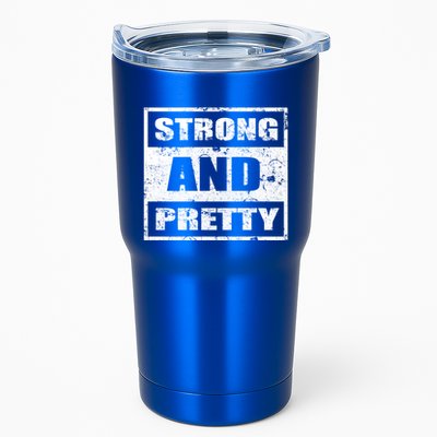Strong And Pretty Great Gift Strong Workout Gym Gift 132 Gift Tumbler