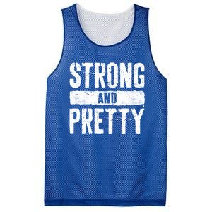 Strong And Pretty Meaningful Gift Strong Gym Workougift Mesh Reversible Basketball Jersey Tank