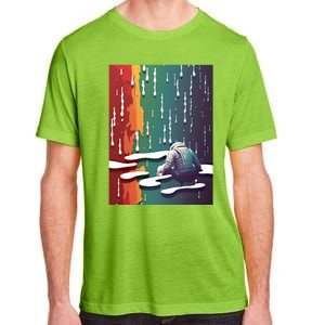 Sad Astronaut Premium Graphic Tees Cool Design Funny Gift Great Gift Adult ChromaSoft Performance T-Shirt