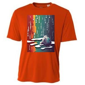 Sad Astronaut Premium Graphic Tees Cool Design Funny Gift Great Gift Cooling Performance Crew T-Shirt