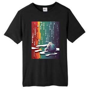 Sad Astronaut Premium Graphic Tees Cool Design Funny Gift Great Gift Tall Fusion ChromaSoft Performance T-Shirt