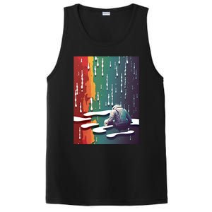 Sad Astronaut Premium Graphic Tees Cool Design Funny Gift Great Gift PosiCharge Competitor Tank