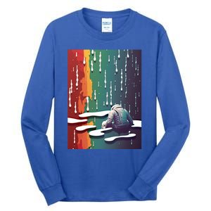 Sad Astronaut Premium Graphic Tees Cool Design Funny Gift Great Gift Tall Long Sleeve T-Shirt