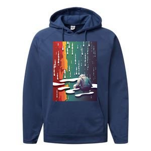 Sad Astronaut Premium Graphic Tees Cool Design Funny Gift Great Gift Performance Fleece Hoodie