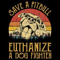 Save A Pitbull Euthanize A Dog Fighter Pitbull Lovers Impact Tech Backpack