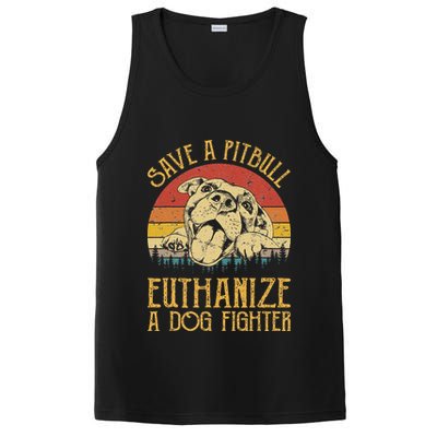 Save A Pitbull Euthanize A Dog Fighter Pitbull Lovers PosiCharge Competitor Tank