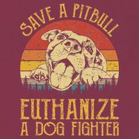 Save A Pitbull Euthanize A Dog Fighter Pitbull Lovers 16oz Travel Tumbler