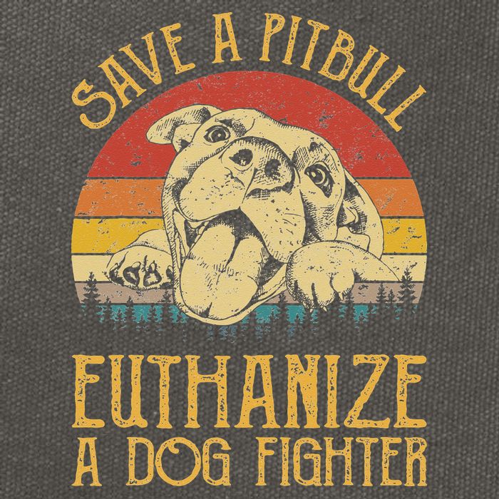 Save A Pitbull Euthanize A Dog Fighter Pitbull Lovers Cotton Canvas Backpack