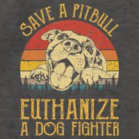 Save A Pitbull Euthanize A Dog Fighter Pitbull Lovers Vector Backpack