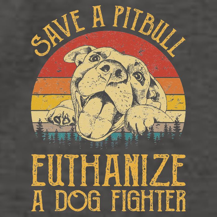 Save A Pitbull Euthanize A Dog Fighter Pitbull Lovers Vector Backpack