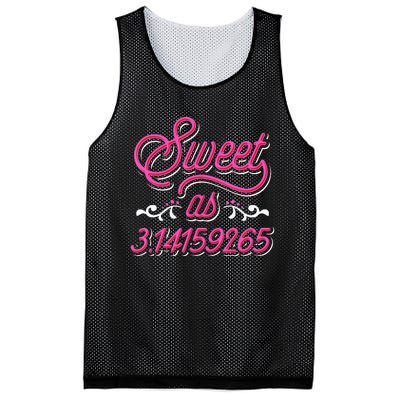 Sweet As Pie Pi Day funny Math Lover Mesh Reversible Basketball Jersey Tank