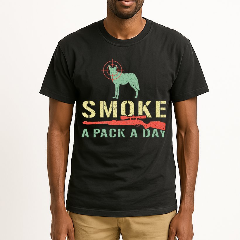 Smoke A Pack A Day Coyote Hunting Tall T-Shirt