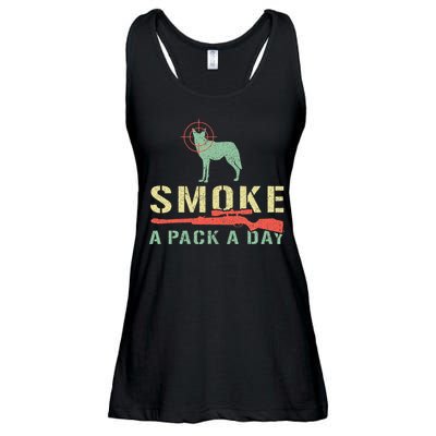Smoke A Pack A Day Coyote Hunting Ladies Essential Flowy Tank
