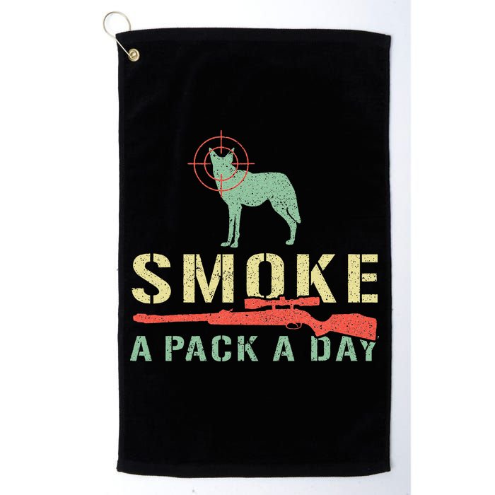 Smoke A Pack A Day Coyote Hunting Golf Towel