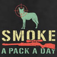 Smoke A Pack A Day Coyote Hunting Golf Towel