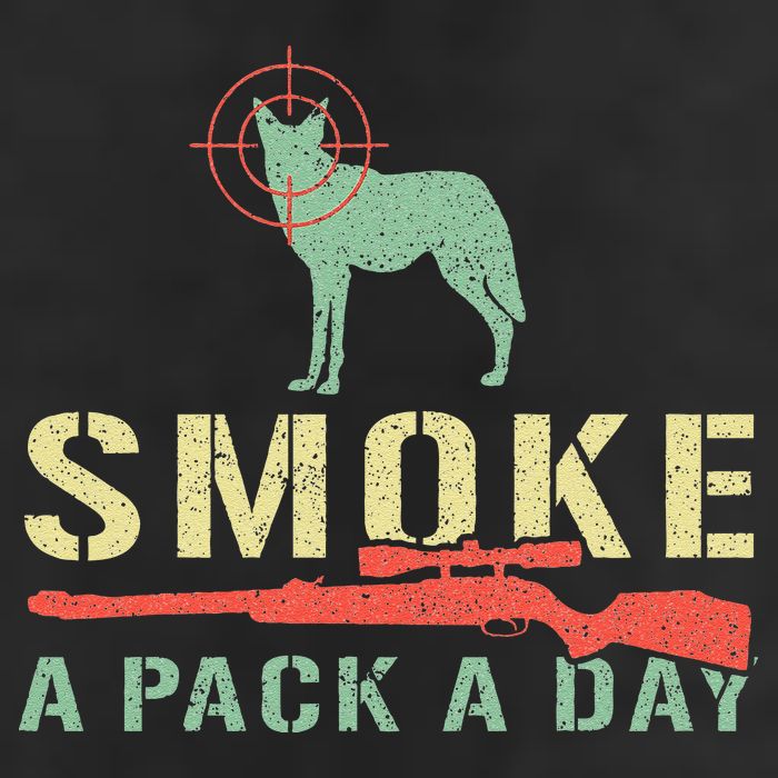 Smoke A Pack A Day Coyote Hunting Golf Towel