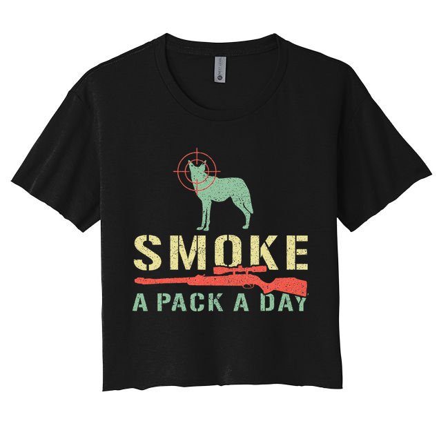 Smoke A Pack A Day Coyote Hunting Crop Top