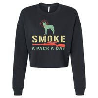 Smoke A Pack A Day Coyote Hunting Cropped Pullover Crew
