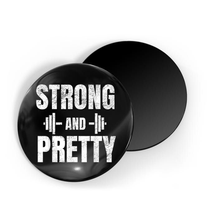 Strong And Pretty Gym Strongman Workout Fitness Magnet