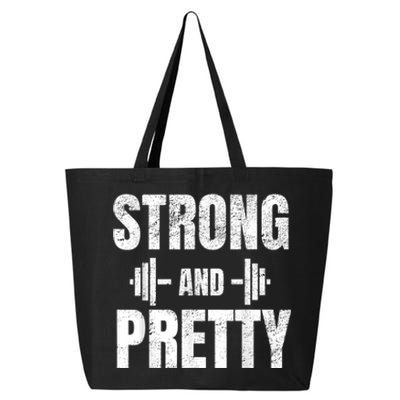 Strong And Pretty Gym Strongman Workout Fitness 25L Jumbo Tote