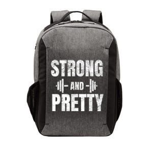 Strong And Pretty Gym Strongman Workout Fitness Vector Backpack