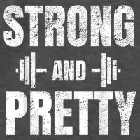 Strong And Pretty Gym Strongman Workout Fitness Vector Backpack
