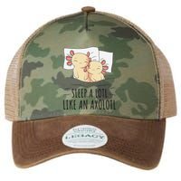 Sleeping Axolotl Pajama Mexican Salamander Lover Napping  Legacy Tie Dye Trucker Hat