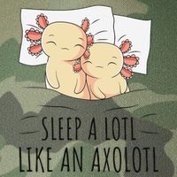 Sleeping Axolotl Pajama Mexican Salamander Lover Napping  Legacy Tie Dye Trucker Hat