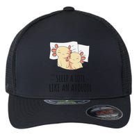 Sleeping Axolotl Pajama Mexican Salamander Lover Napping  Flexfit Unipanel Trucker Cap