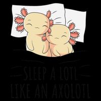 Sleeping Axolotl Pajama Mexican Salamander Lover Napping  City Backpack