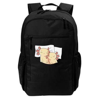 Sleeping Axolotl Pajama Mexican Salamander Lover Napping  Backpack